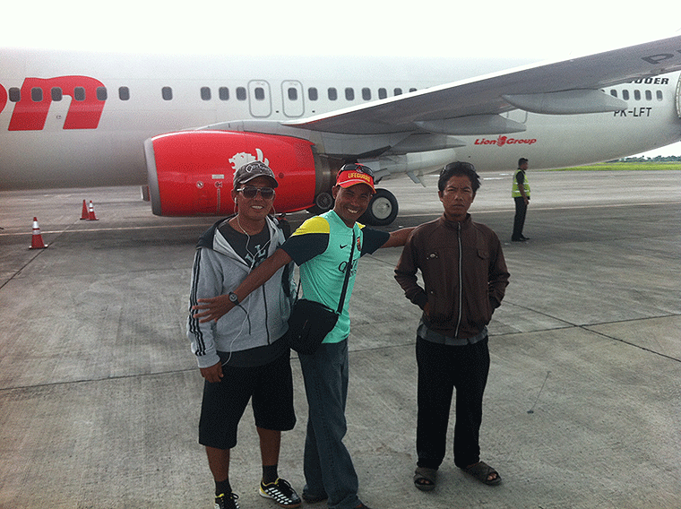 Take off from Lombok