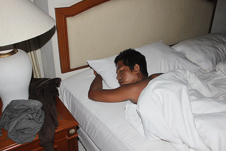 Mat sleeping