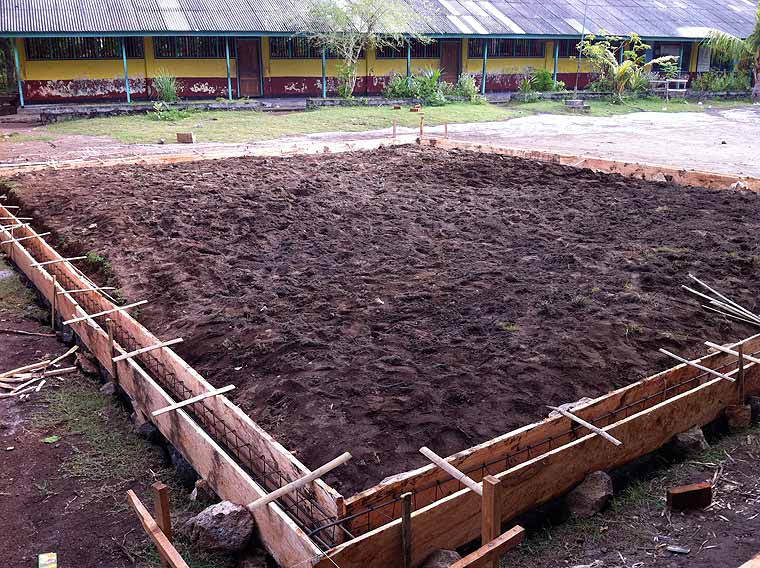 Building day center Gerupuk