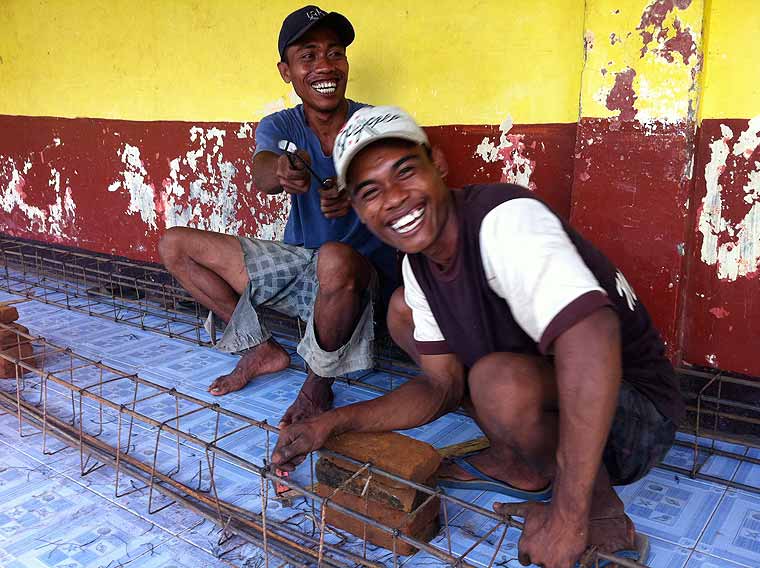 Building day center Gerupuk
